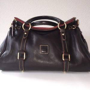 ✨NEW✨Dooney & Bourke FLORENTINE Leather Satchel in BROWN TMORO